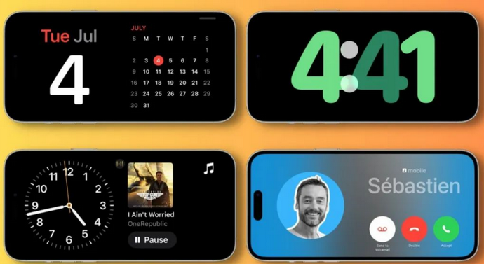 梅县苹果手机维修分享iOS17横屏充电待机显示有什么好处 