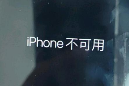 梅县苹果服务网点分享锁屏界面显示“iPhone 不可用”如何解决 